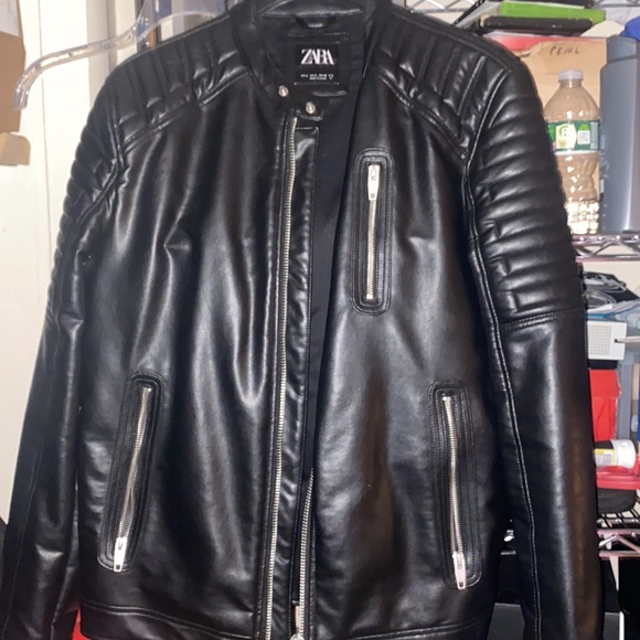 Zara leather jacket - Picture 2 of 4